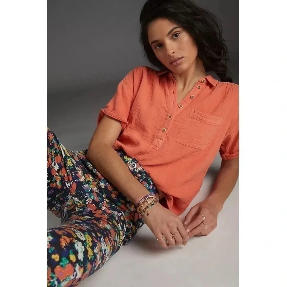 Anthropologie Pilcro The  Sora Blouse